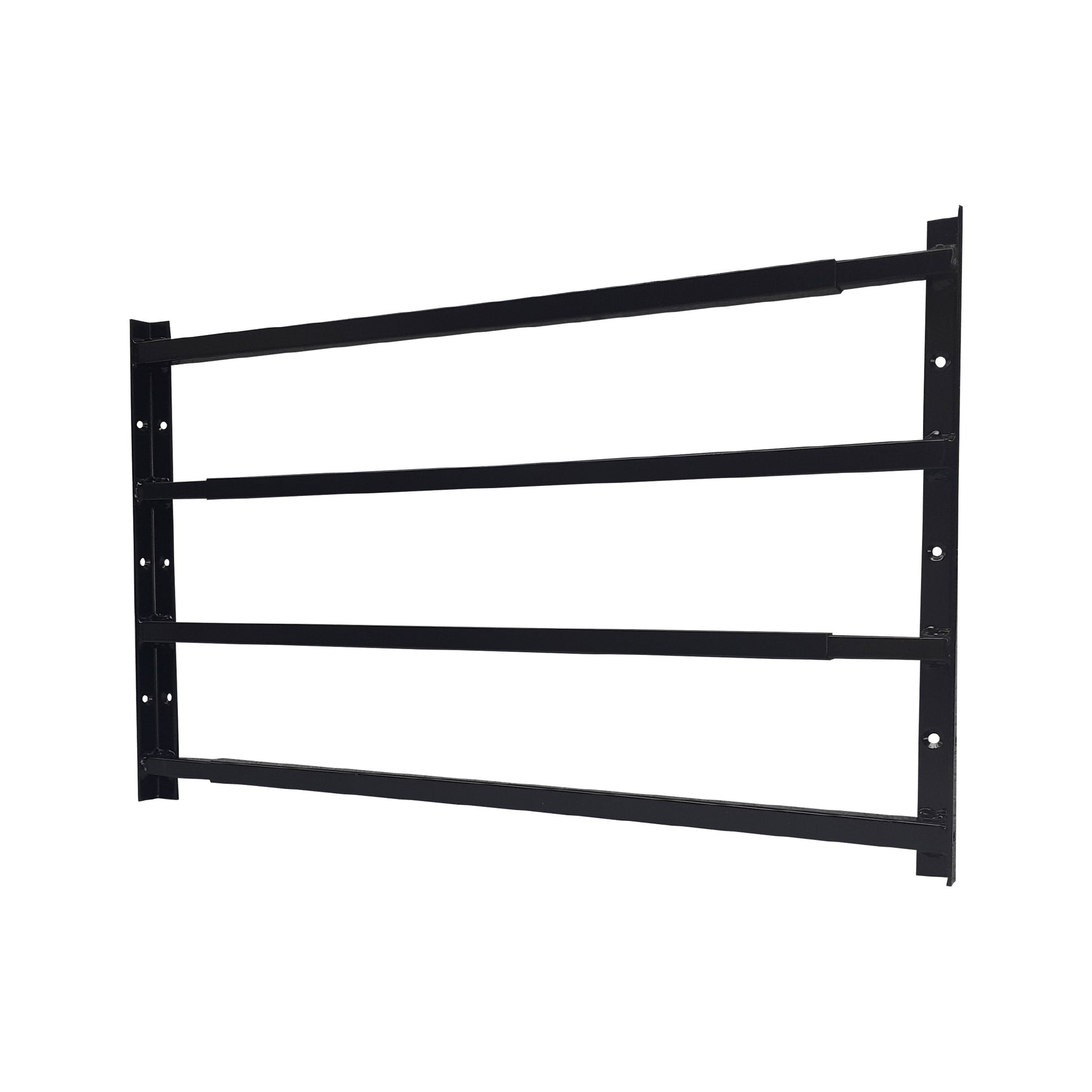 Extendable window bars with 4 square steel security bars for residential window protection