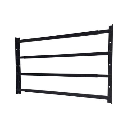 Extendable window bars with 4 square steel security bars for residential window protection
