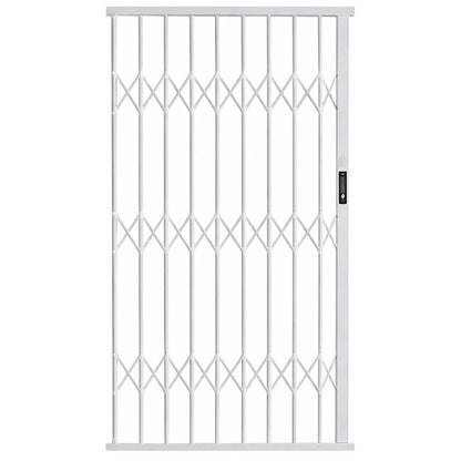 Aluglide Retractable Security Gate 1500mm Wide x 2150mm High (A) - Commercial, Doors, Gates, Residential, Retractable Security Gate - White DIY XPANDA