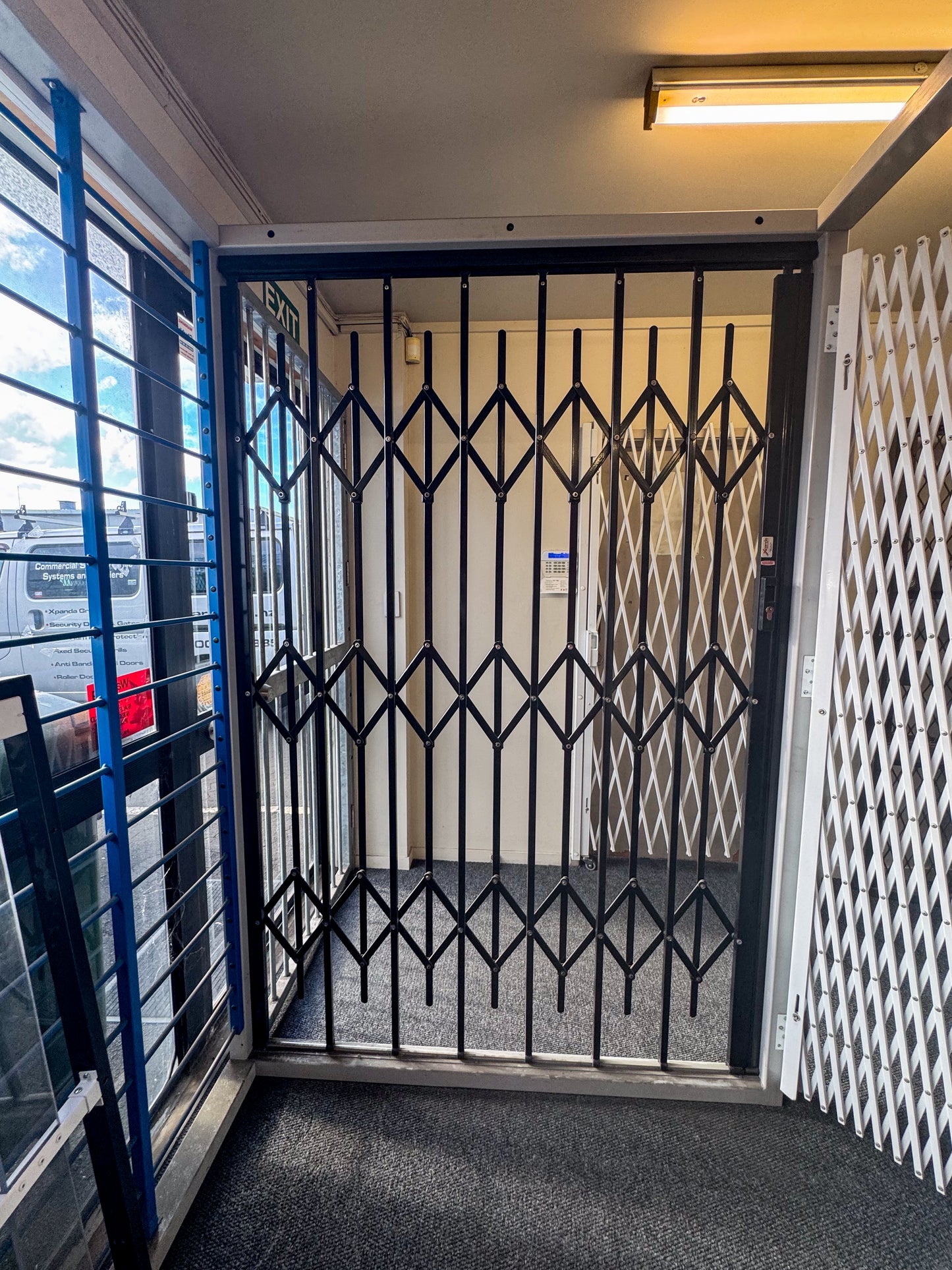 Multiguard Retractable Security Gate 4320mm Wide x 2150mm High (E)