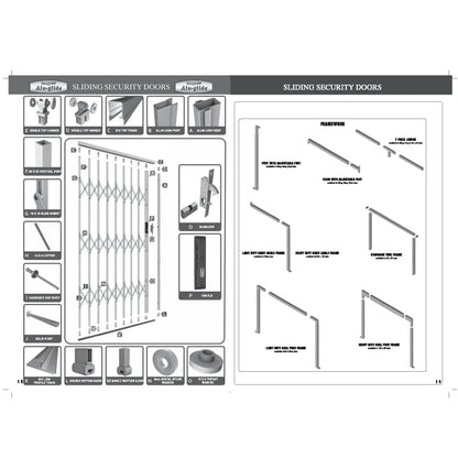 Aluglide Retractable Security Gate 3000mm Wide x 2150mm High (C) - Commercial, Doors, Gates, Residential, Retractable Security Gate - White DIY XPANDA