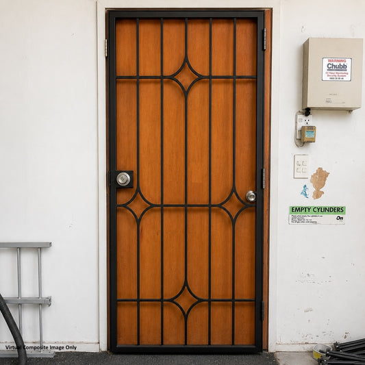 Decorative Security Gate 762mm Wide x 1983mm High (CLEARANCE SALE)