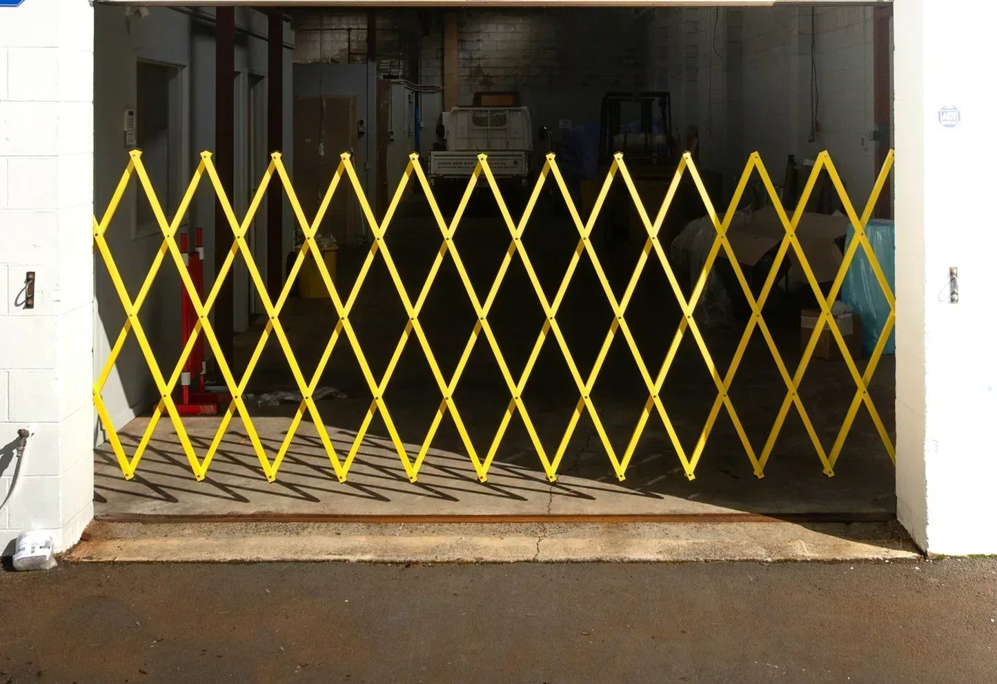 Expandable Barrier Yellow 8m Wide 2.0m High (G) - Commercial, Expandable Barrier, Gates, Residential - Yellow DIY XPANDA
