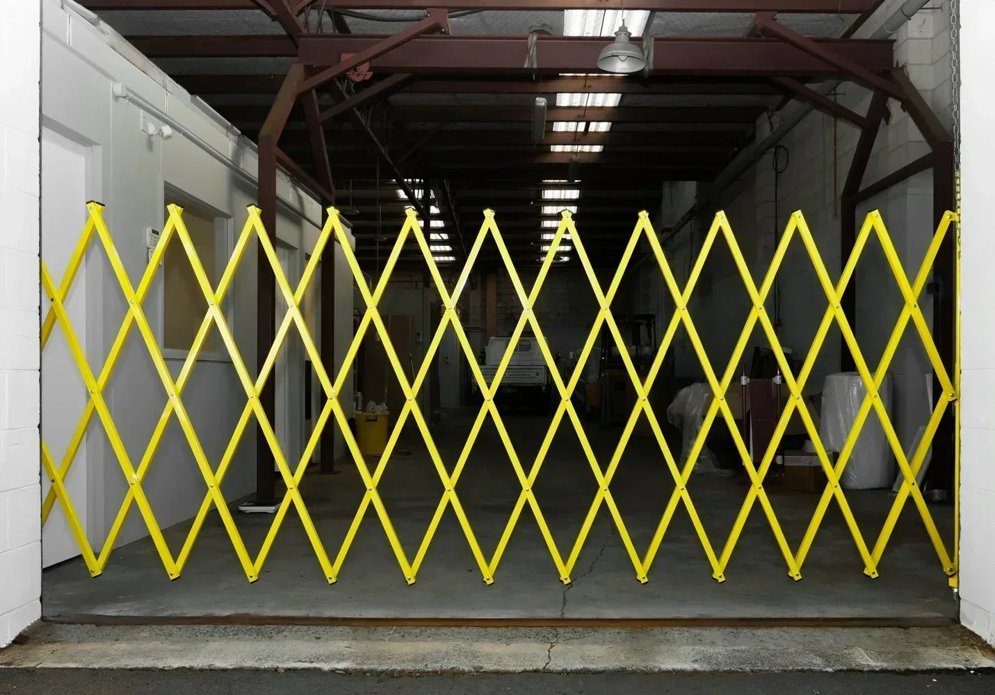Expandable Barrier Yellow 8m Wide 2.0m High (G) - Commercial, Expandable Barrier, Gates, Residential - Yellow DIY XPANDA