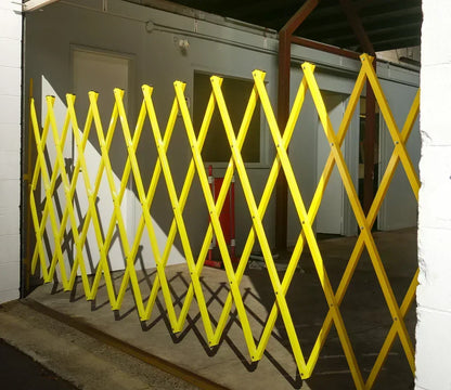 Expandable Barrier Yellow 8m Wide 2.0m High (G) - Commercial, Expandable Barrier, Gates, Residential - Yellow DIY XPANDA