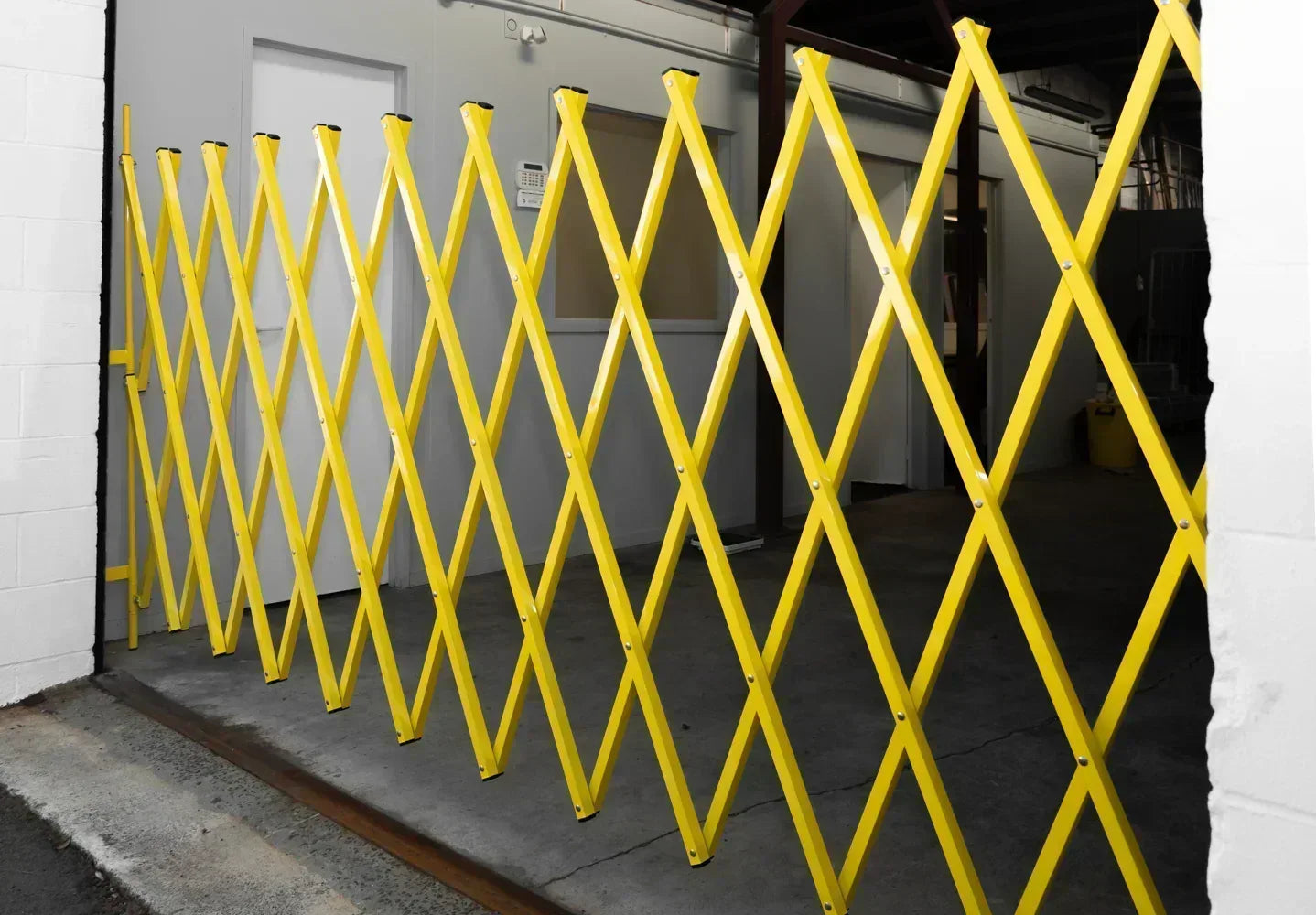 Expandable Barrier Yellow 8m Wide 2.0m High (G) - Commercial, Expandable Barrier, Gates, Residential - Yellow DIY XPANDA