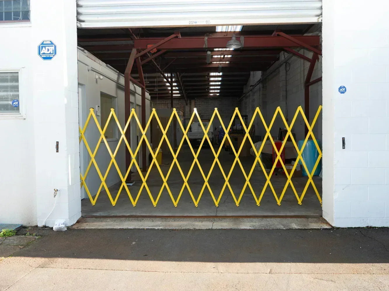 Expandable Barrier Yellow 8m Wide 2.0m High (G) - Commercial, Expandable Barrier, Gates, Residential - Yellow DIY XPANDA