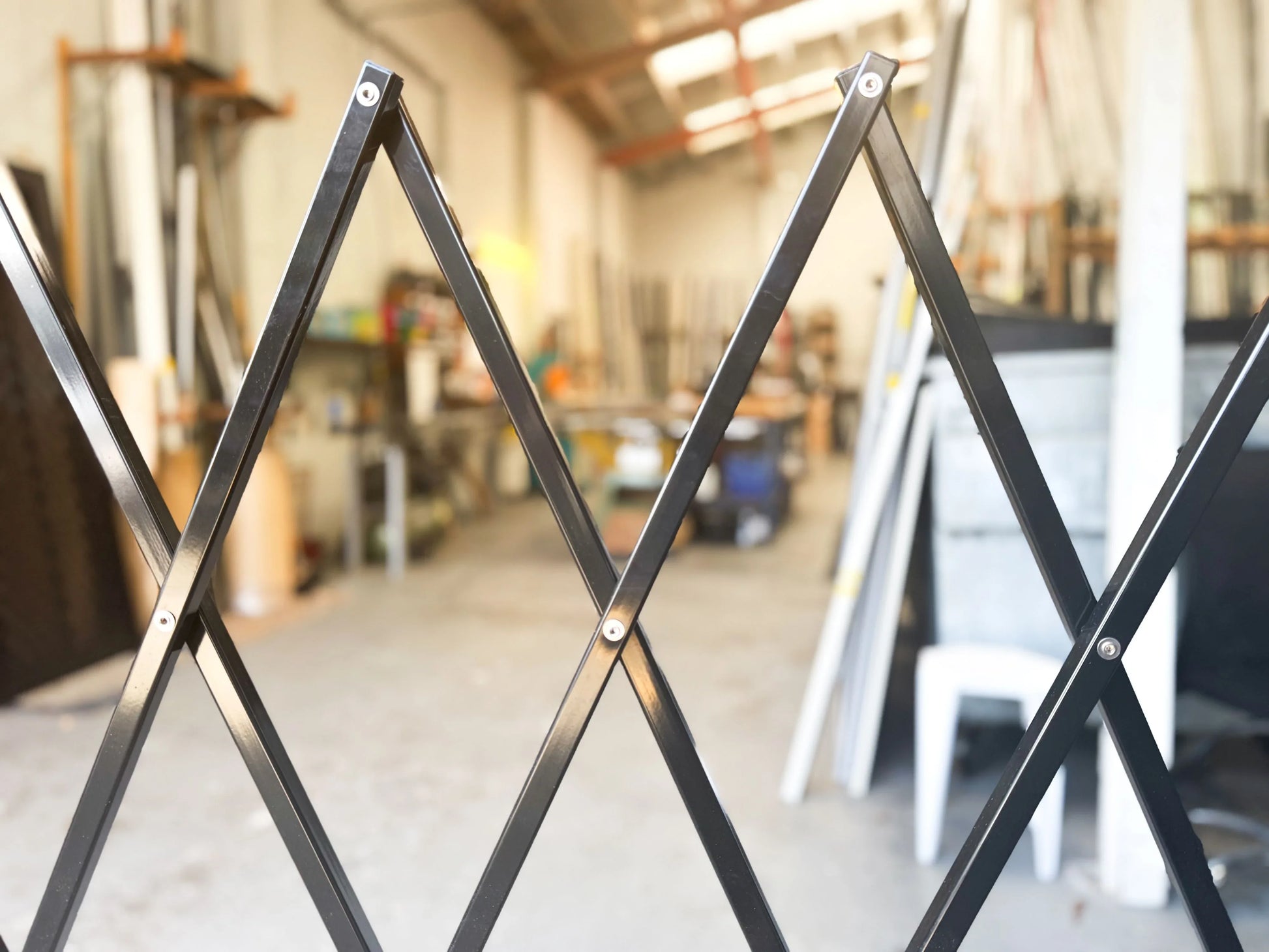 Expandable Barrier Black 4m Wide 1.3m High (A) - Commercial, Expandable Barrier, Residential - Black DIY XPANDA