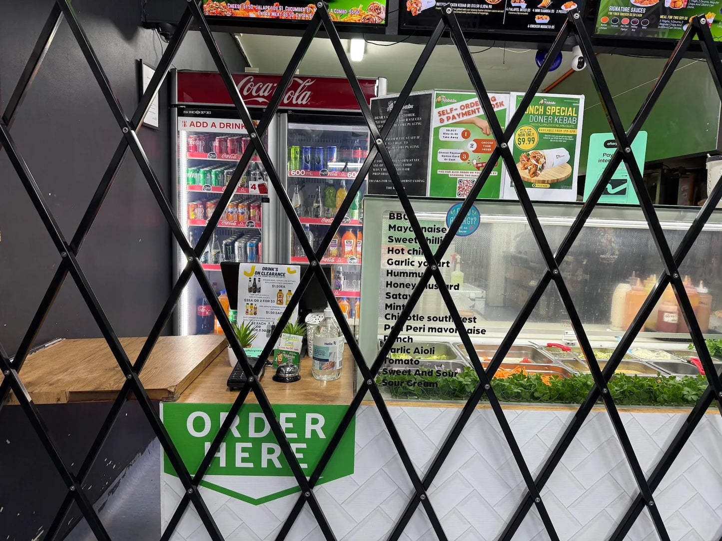 Expandable Barrier Black 4m Wide 1.9m High (B) - Commercial, Expandable Barrier, Residential - Black DIY XPANDA