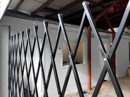 Expandable Barrier Black 4m Wide 1.9m High (B) - Commercial, Expandable Barrier, Residential - Black DIY XPANDA