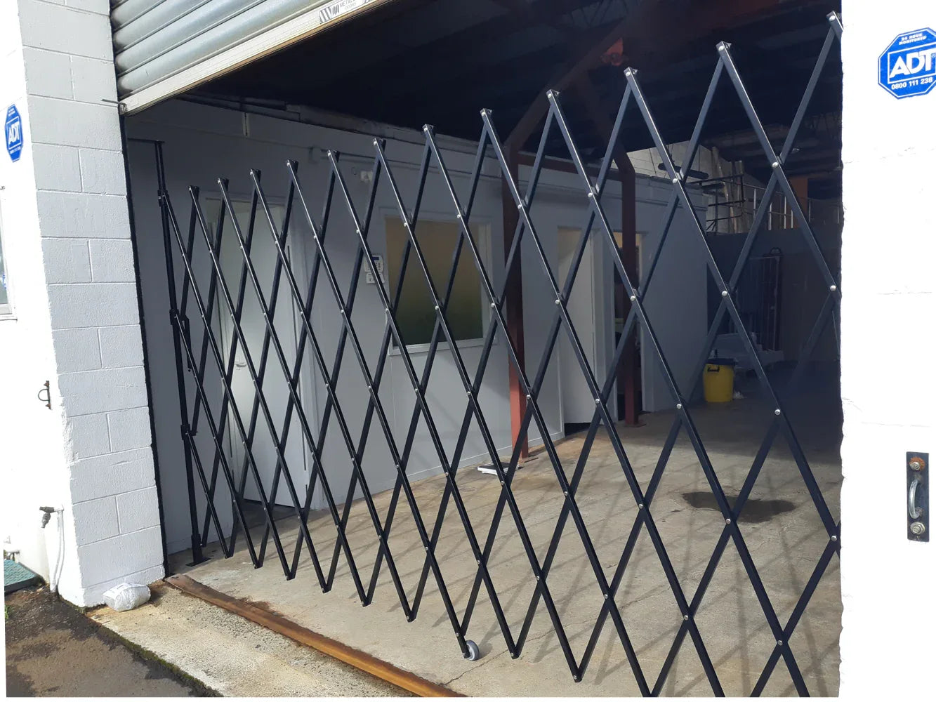 Expandable Barrier Black 4m Wide 1.9m High (B) - Commercial, Expandable Barrier, Residential - Black DIY XPANDA