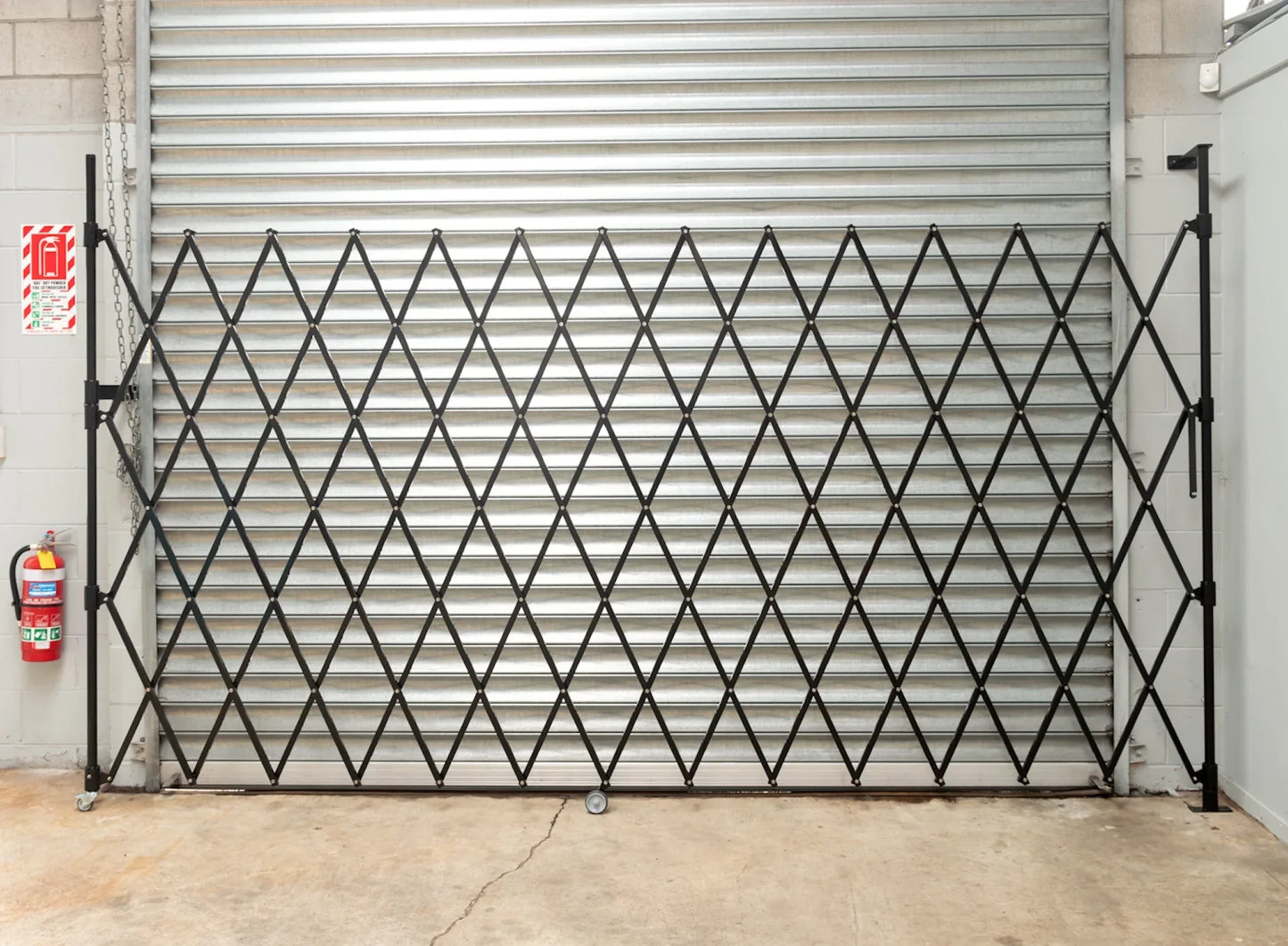 Expandable Barrier Black 4m Wide 1.9m High (B) - Commercial, Expandable Barrier, Residential - Black DIY XPANDA