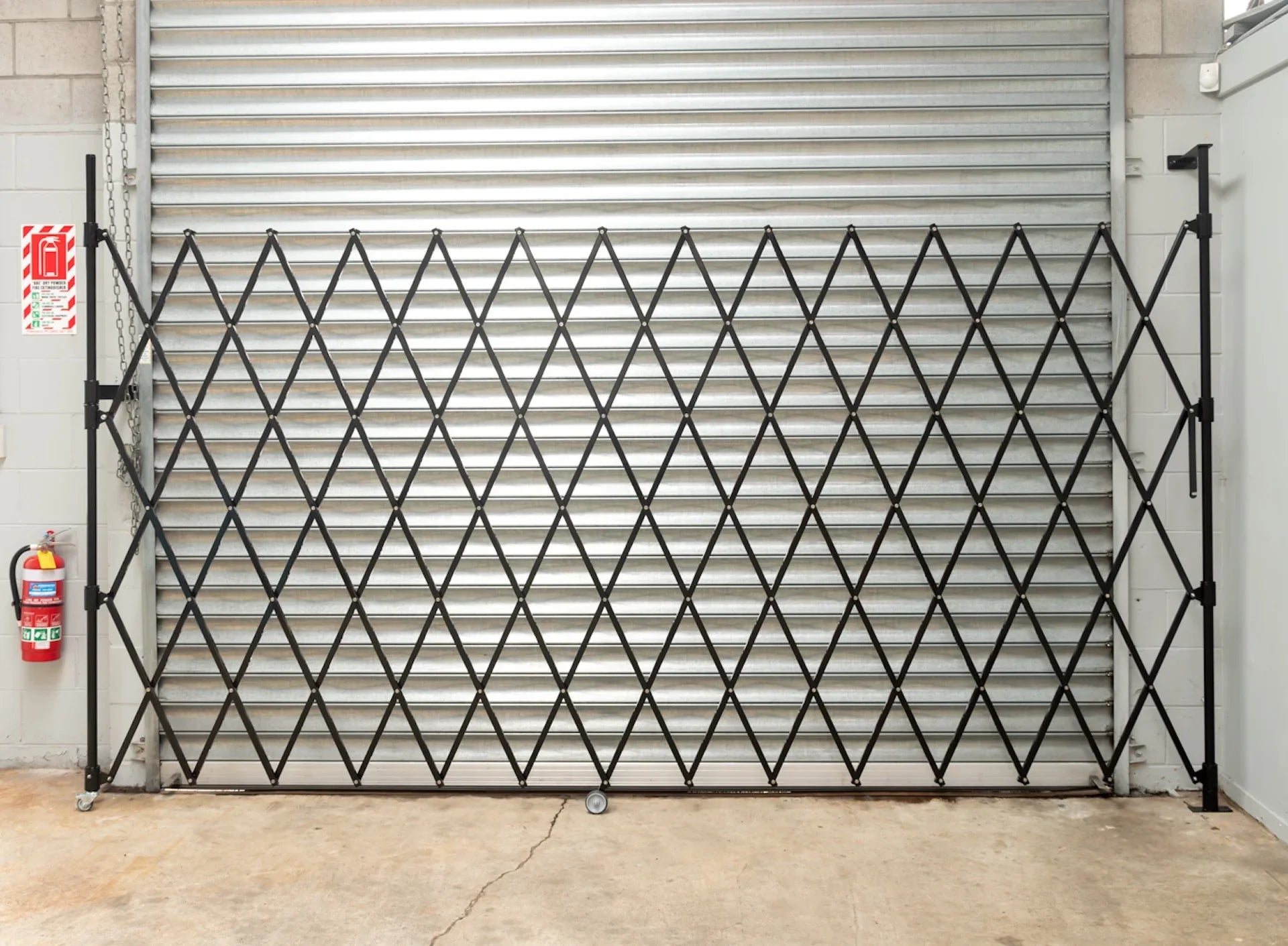 Expandable Barrier Black 4m Wide 1.9m High (B) - Commercial, Expandable Barrier, Residential - Black DIY XPANDA