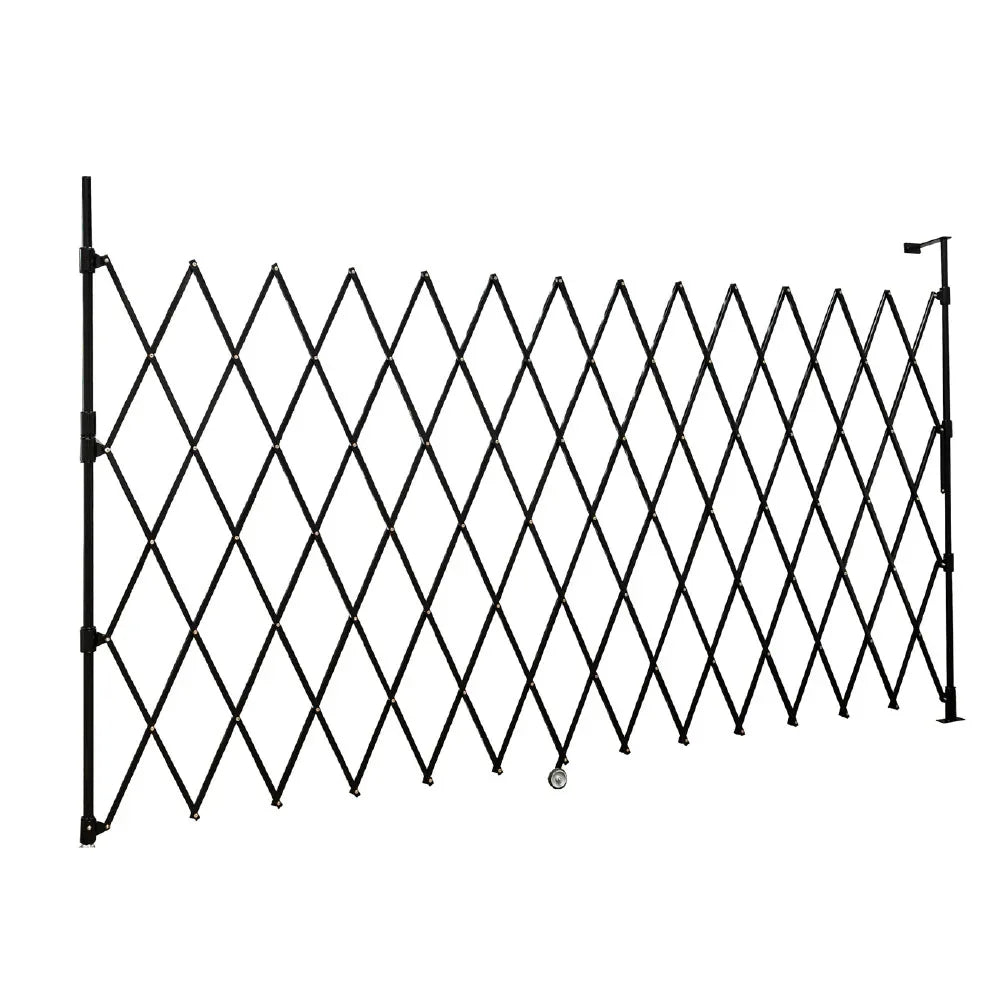 Expandable Barrier Black 4m Wide 1.9m High (B) - Commercial, Expandable Barrier, Residential - Black DIY XPANDA