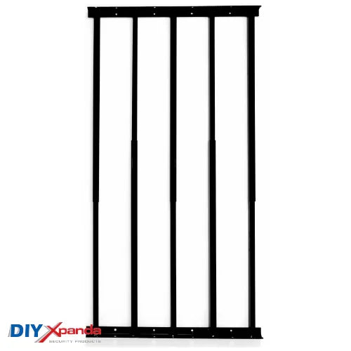 Extendable Window Bars | 5 Square Bars | 630-1100mm Wide x 540mm High (E) - Commercial, Residential, Window Bars, Windows - Black DIY XPANDA