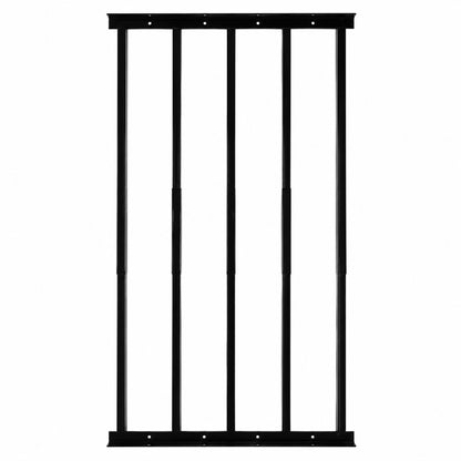 Extendable window bars with 5 square steel security bars for residential window protection