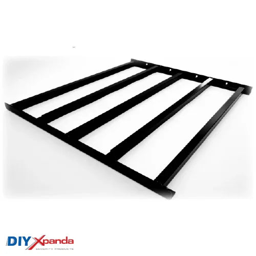 Extendable Window Bars | 5 Square Bars | 630-1100mm Wide x 540mm High (E) - Commercial, Residential, Window Bars, Windows - Black DIY XPANDA