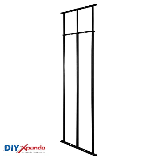 Extendable Window Bars | 3 Round Bars | 900-1650mm Wide x 340mm High (B) - Commercial, Residential, Window Bars, Windows - Black DIY XPANDA