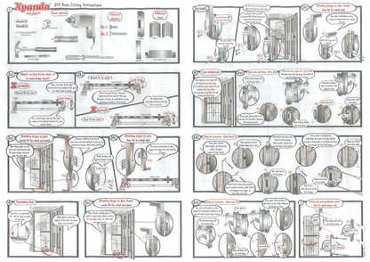 Trellis Style Steel Security Gate 770mm Wide x 1950mm High