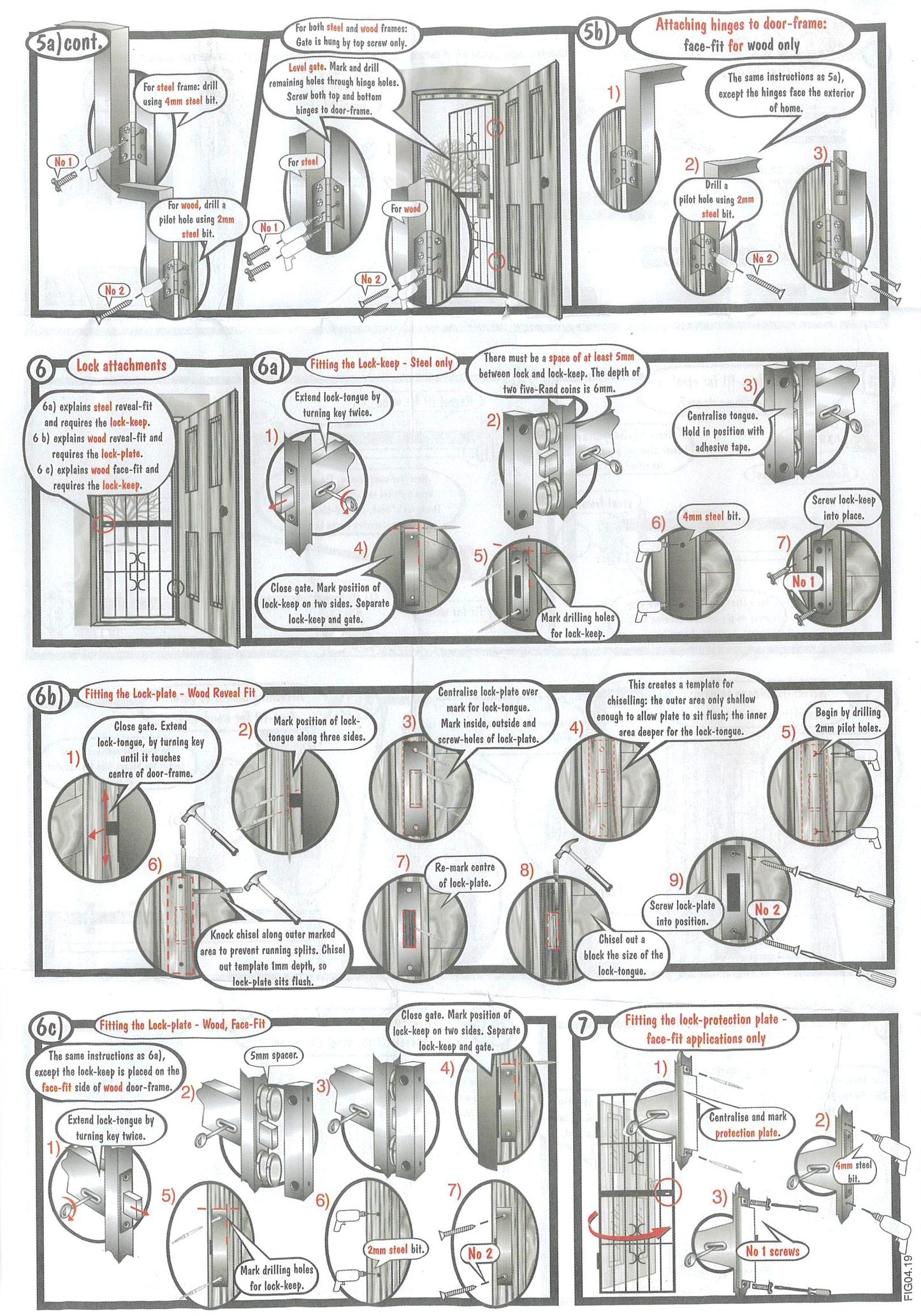 Homestyle Steel Shootbolt Security Gate 770mm x 1950mm High