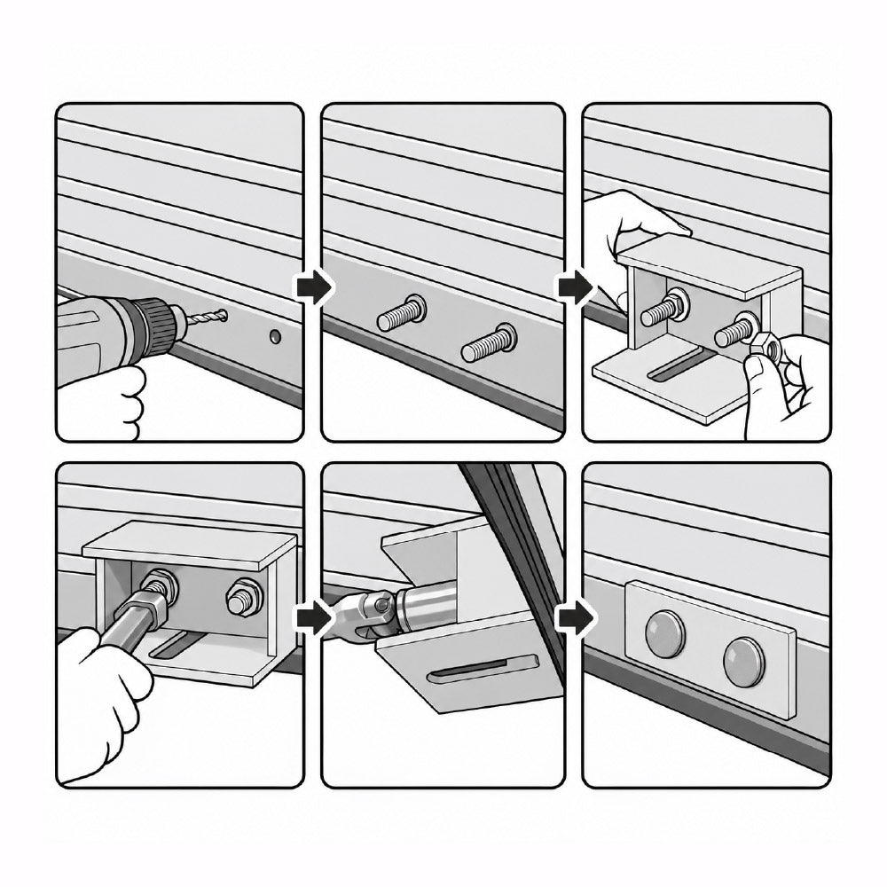 How to install RDF Roller Shutter Protection Lockdown with Removable Anchor step 2