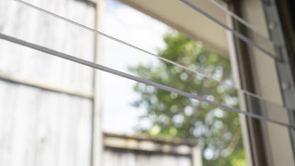 Clear Guard transparent window protection installed on residential window
