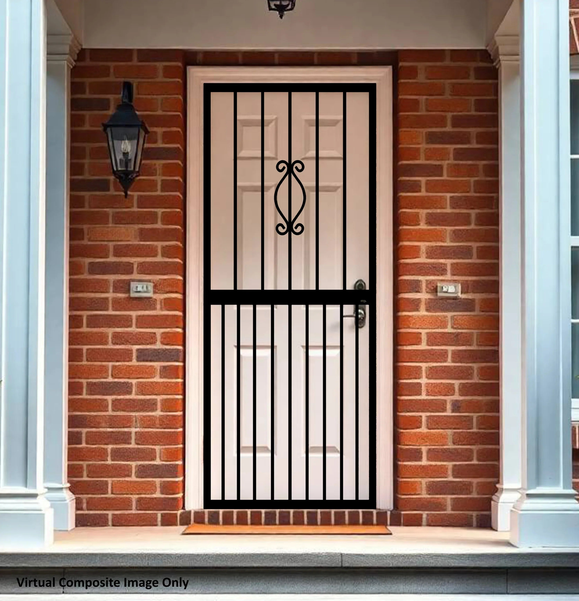 Regal steel security gate for residential entrance security