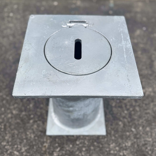 Removable Bollard Base Housing 10mm Steel Square Plate - Bollard, Bollard Base, Commercial, Gates, Residential - DIY XPANDA
