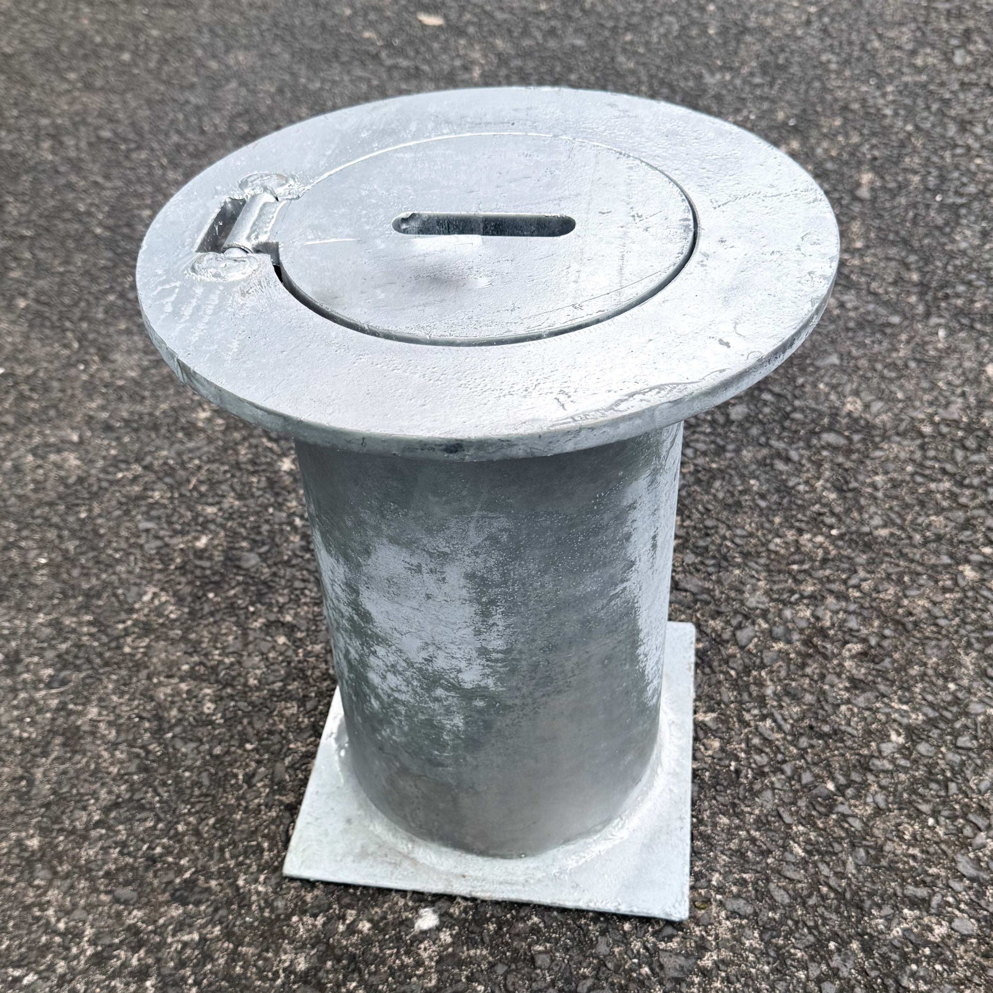 Removable Bollard Base Housing 10mm Steel Round Plate - Bollard, Bollard Base, Commercial, Residential - DIY XPANDA