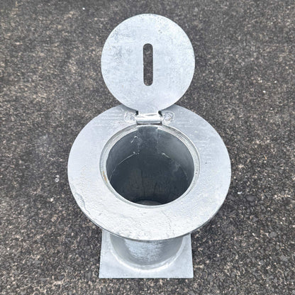 Removable Bollard Base Housing 10mm Steel Round Plate - Bollard, Bollard Base, Commercial, Residential - DIY XPANDA