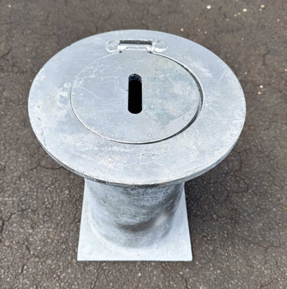 Removable Bollards Pipe and Base House Set - Bollard, Bollard Base, Commercial, Residential - Round Base using Only DIY XPANDA