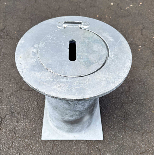 Removable Bollards Pipe and Base House Set - Bollard, Bollard Base, Commercial, Residential - Round Base using Only DIY XPANDA