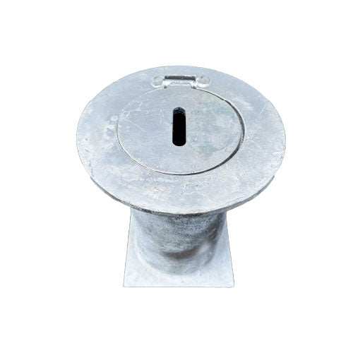 Removable Bollard Base Housing 10mm Steel Round Plate - Bollard, Bollard Base, Commercial, Residential - DIY XPANDA