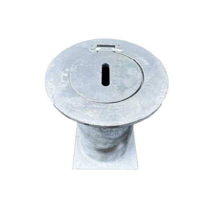 Removable Bollard Base Housing 10mm Steel Round Plate - Bollard, Bollard Base, Commercial, Residential - DIY XPANDA