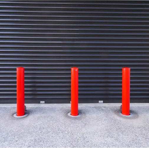 Removable Bollards Pipe and Base House Set - Bollard, Bollard Base, Commercial, Residential - Bollard Pipe & Square Base Set DIY XPANDA