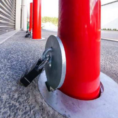 Removable Bollards Pipe and Base House Set - Bollard, Bollard Base, Commercial, Residential - Bollard Pipe & Square Base Set DIY XPANDA