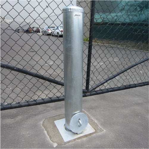 Removable Bollards Pipe and Base House Set - Bollard, Bollard Base, Commercial, Residential - Bollard Pipe & Square Base Set DIY XPANDA