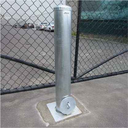 Removable Bollards Pipe and Base House Set - Bollard, Bollard Base, Commercial, Residential - Bollard Pipe & Square Base Set DIY XPANDA