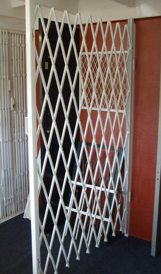 Saftidor Retractable Security Grille 1300mm Wide x 2080mm High (D)