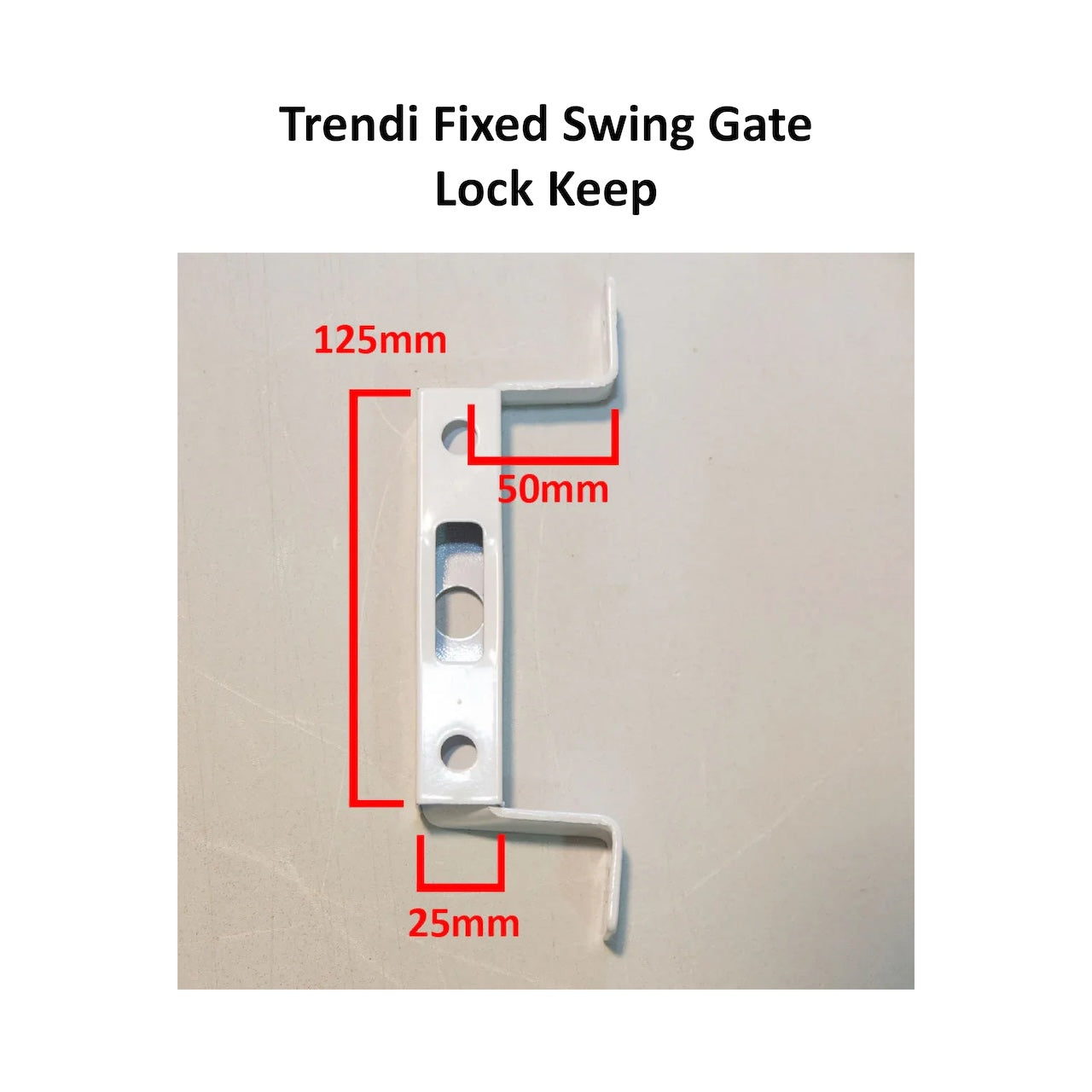 Trendi Steel Security Gate 840mm Wide x 1950mm High Lock Keep