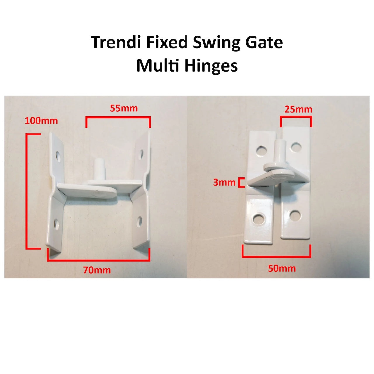 Trendi Steel Security Gate 840mm Wide x 1950mm High Multi Hinges