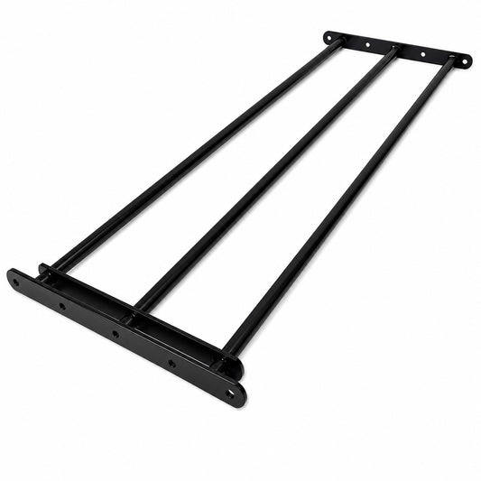 Extendable window bars with 3 round steel security bars for residential window protection