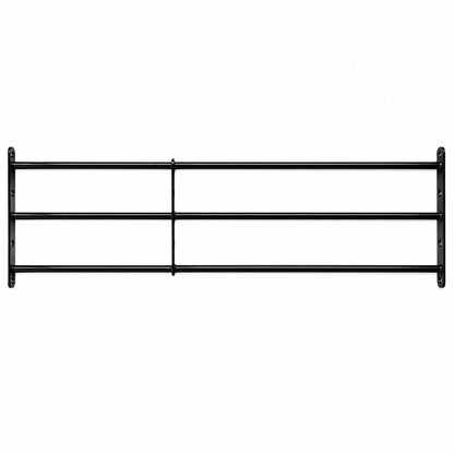 Extendable window bars with 3 round steel security bars for residential window protection
