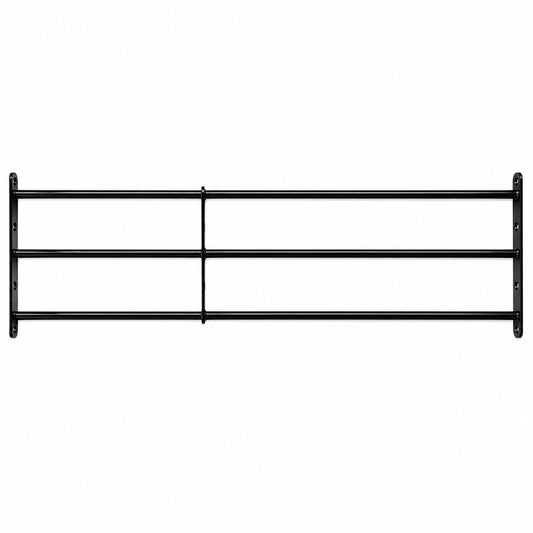 Extendable window bars with 3 round steel security bars for residential window protection
