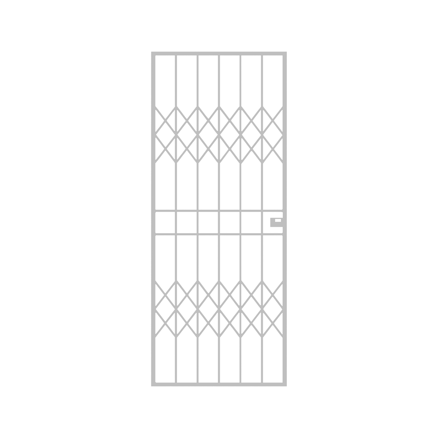 Trellis Style Steel Security Gate 770mm Wide x 1950mm High