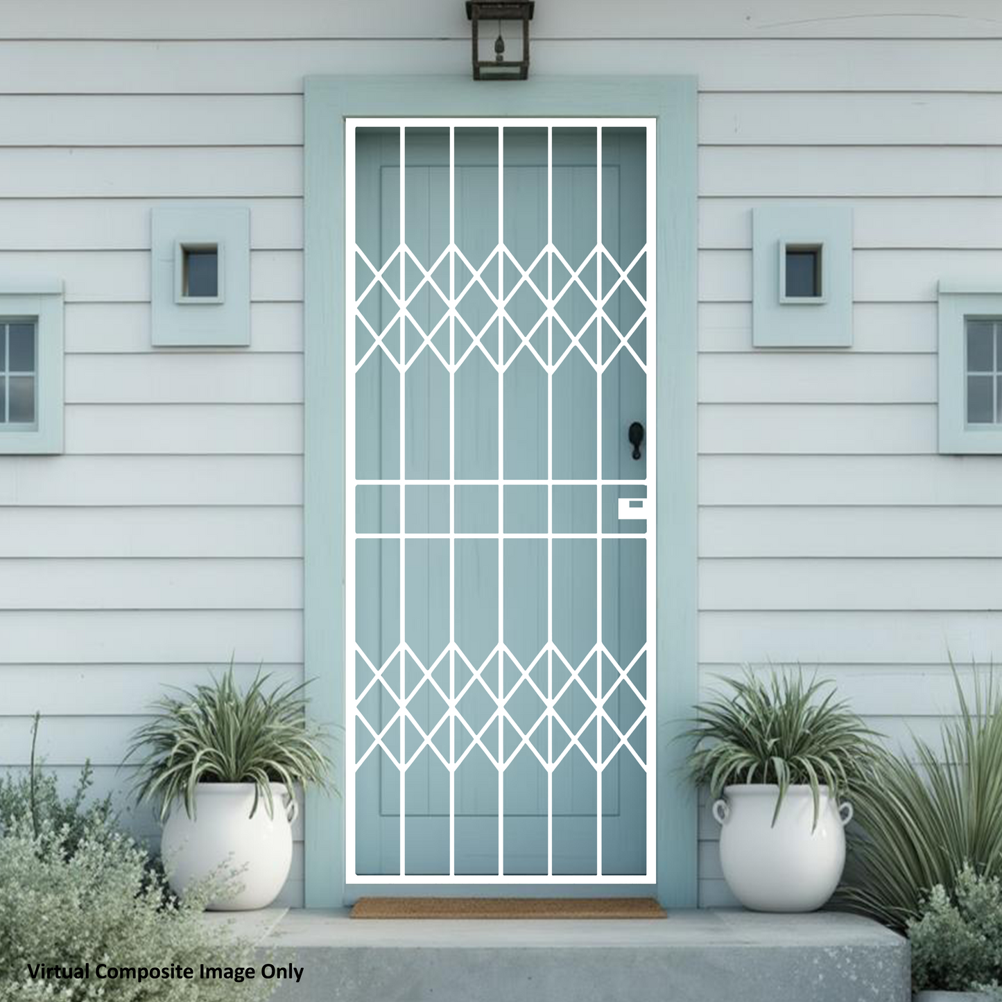 Trellis Style Steel Security Gate 770mm Wide x 1950mm High