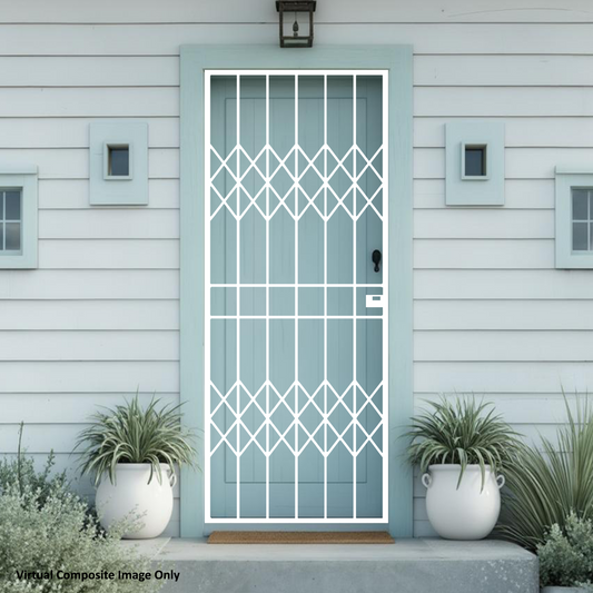 Trellis Style Steel Security Gate 770mm Wide x 1950mm High